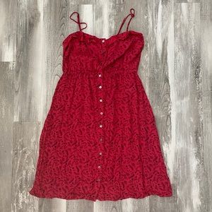 Universal Thread Large Mid Length Button Up Dress